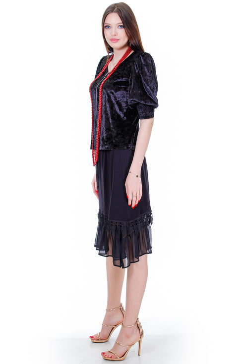 Bluza catifea  Liza Panait Liza Panait Online Boutique